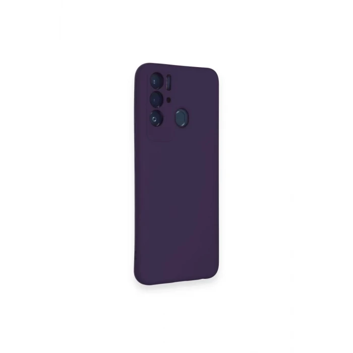 Newface Tecno Pova Neo Kılıf Nano içi Kadife Silikon - Mor