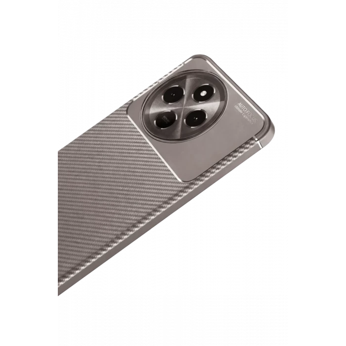 Newface Tecno Spark 30 Pro Kılıf Auto Focus Karbon Kapak - Gri