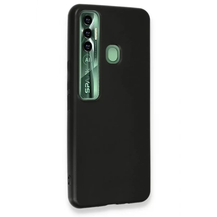 Newface Tecno Spark 7 Pro Kılıf First Silikon - Siyah