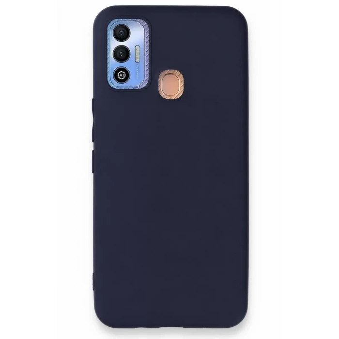 Newface Tecno Spark 7T Kılıf First Silikon - Lacivert