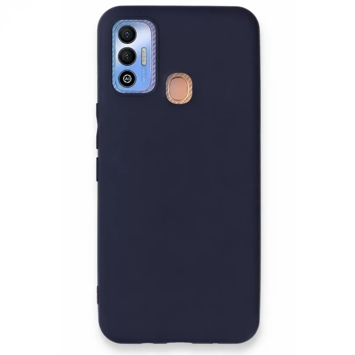 Newface Tecno Spark 7T Kılıf First Silikon - Lacivert