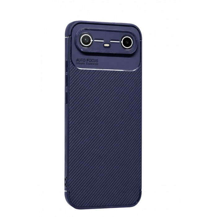 Newface Tecno Spark Slim 5G Auto Focus Karbon Kapak - Lacivert