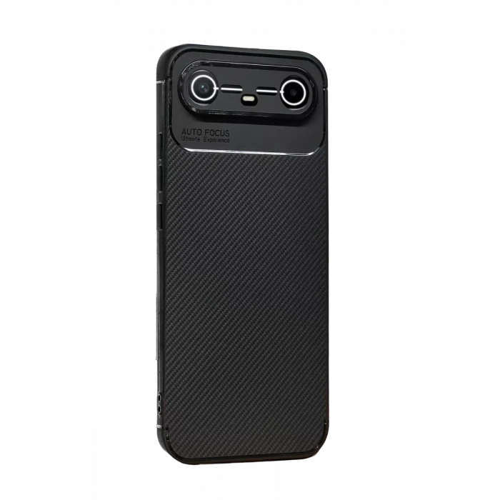 Newface Tecno Spark Slim 5G Auto Focus Karbon Kapak - Siyah