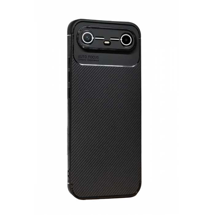 Newface Tecno Spark Slim 5G Auto Focus Karbon Kapak - Siyah