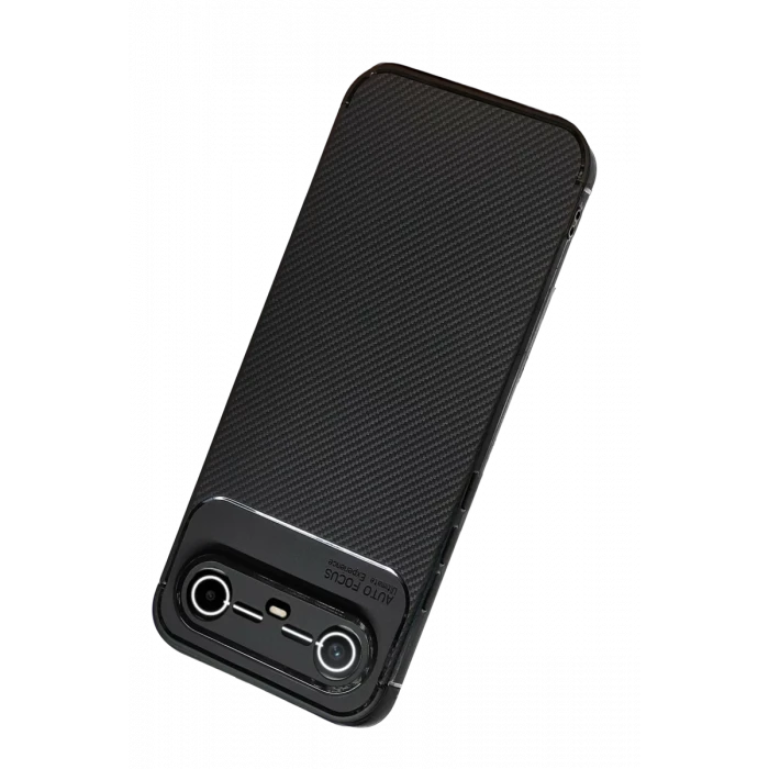 Newface Tecno Spark Slim 5G Auto Focus Karbon Kapak - Siyah