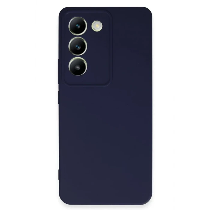 Newface Vivo V30 Lite 4G Kılıf First Silikon - Lacivert