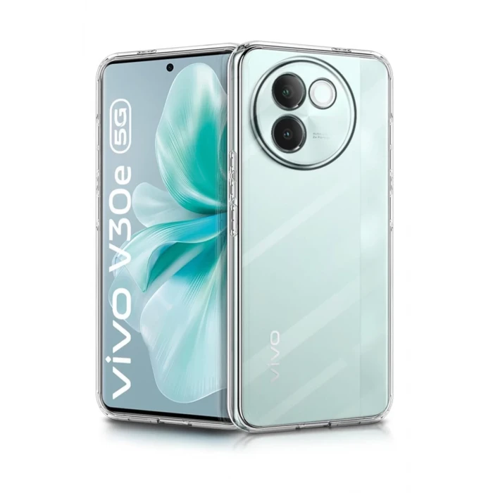Newface Vivo V30e Kılıf Lüx Şeffaf Silikon