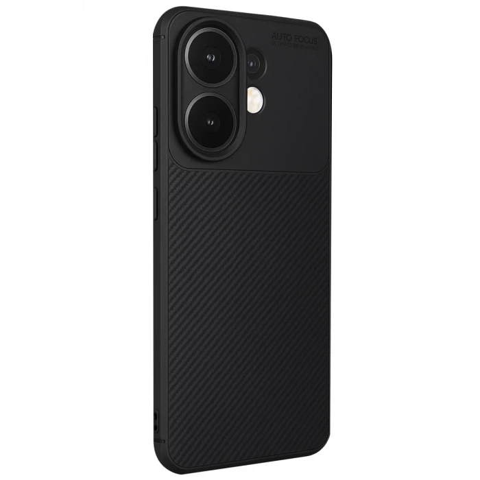 Newface Vivo V60 5G Auto Focus Karbon Kapak - Siyah