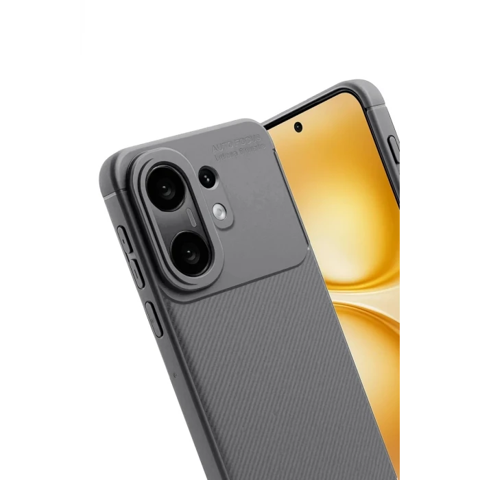 Newface Vivo X200 FE Auto Focus Karbon Kapak -Gri