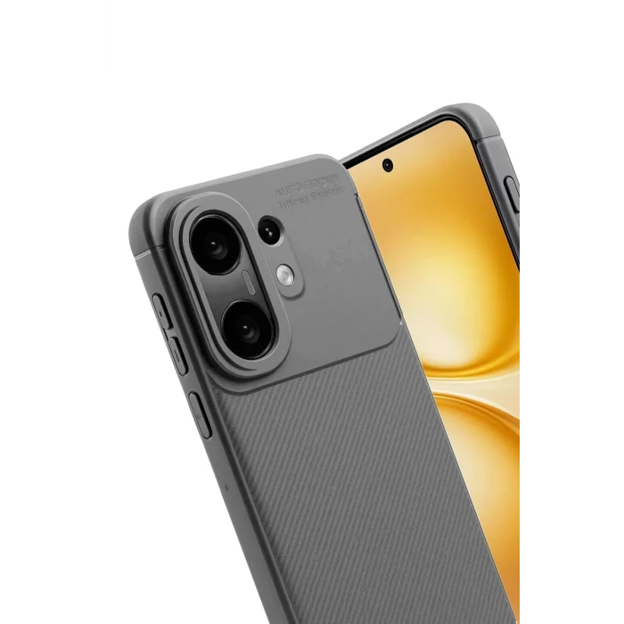 Newface Vivo X200 FE Auto Focus Karbon Kapak -Gri