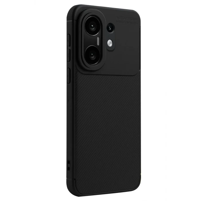 Newface Vivo X200 FE Auto Focus Karbon Kapak - Siyah