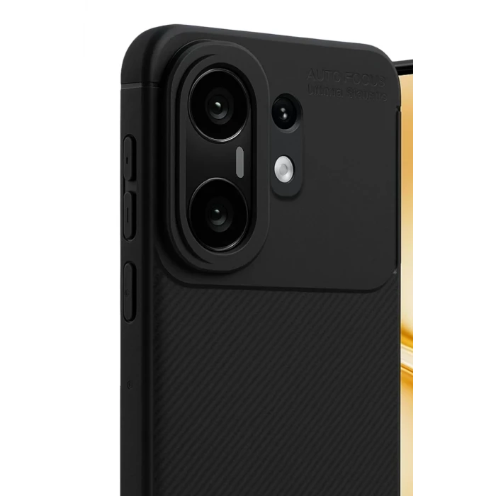 Newface Vivo X200 FE Auto Focus Karbon Kapak - Siyah