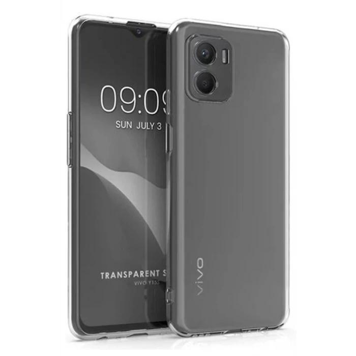 Newface Vivo Y15S Kılıf Lüx Şeffaf Silikon
