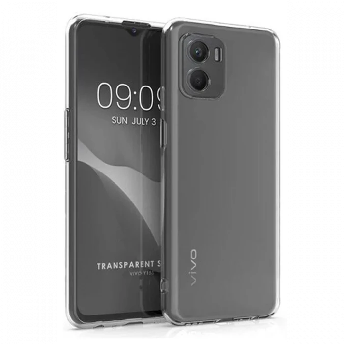 Newface Vivo Y15S Kılıf Lüx Şeffaf Silikon