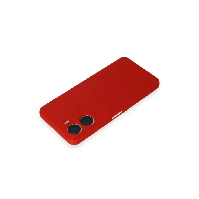 Newface Vivo Y16 Kılıf First Silikon - Kırmızı