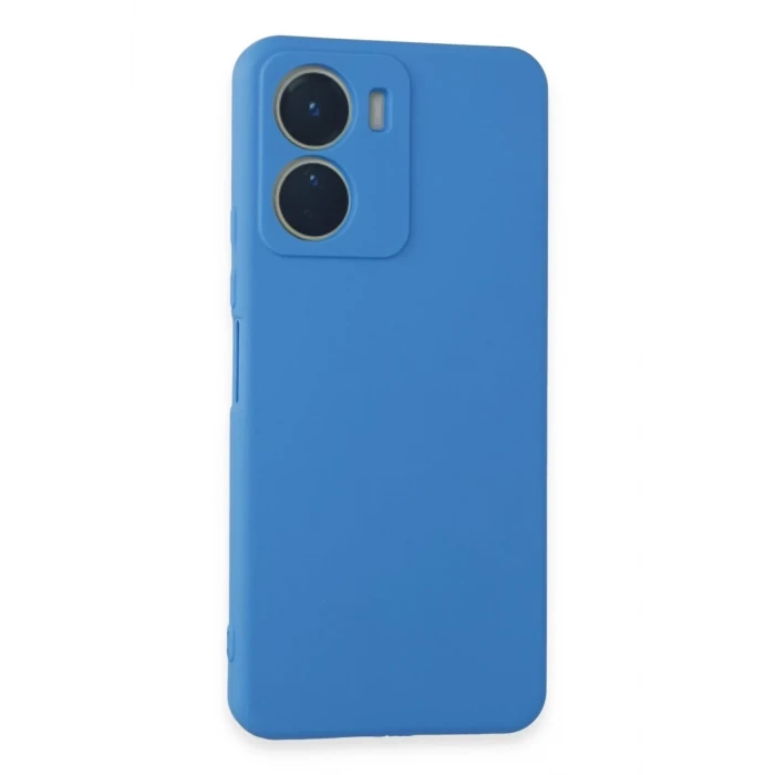 Newface Vivo Y16 Kılıf First Silikon - Mavi