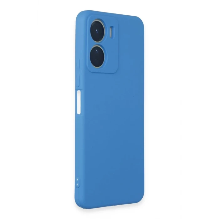 Newface Vivo Y16 Kılıf First Silikon - Mavi
