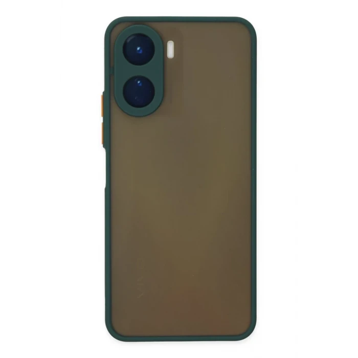 Newface Vivo Y16 Kılıf Montreal Silikon Kapak - Yeşil
