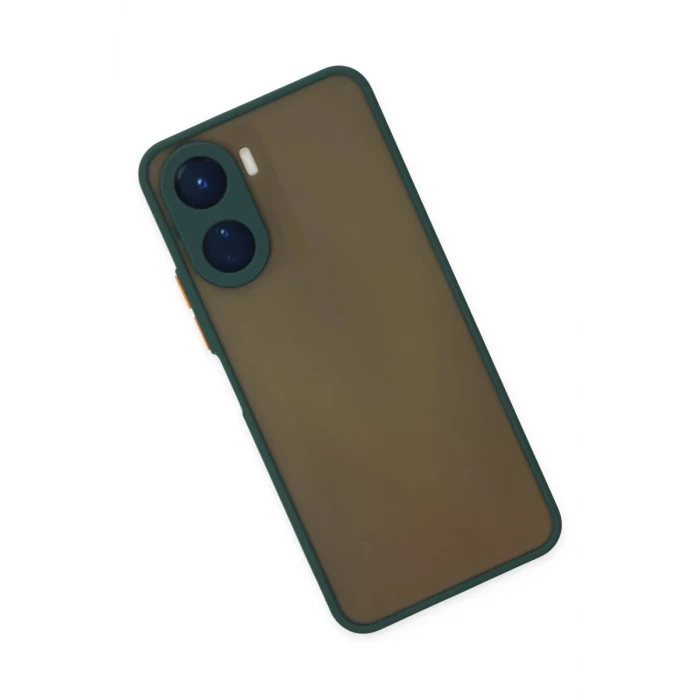 Newface Vivo Y16 Kılıf Montreal Silikon Kapak - Yeşil
