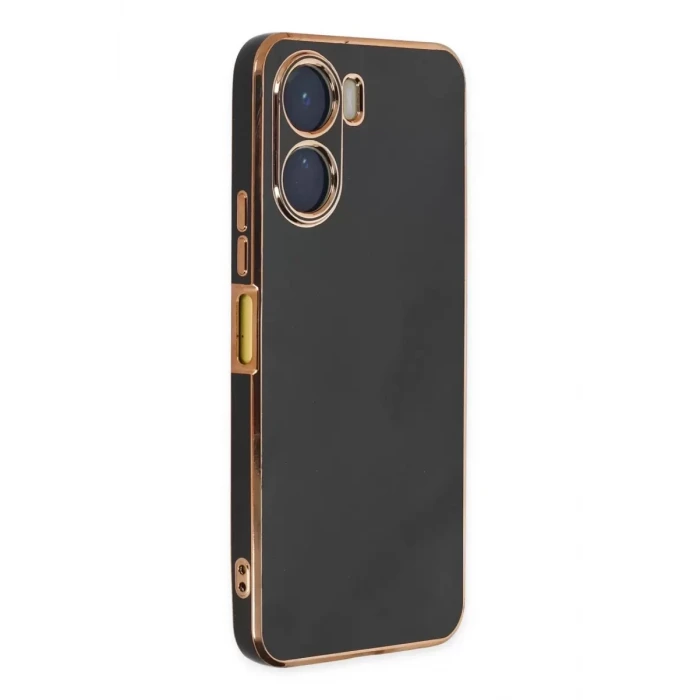 Newface Vivo Y16 Kılıf Volet Silikon - Siyah