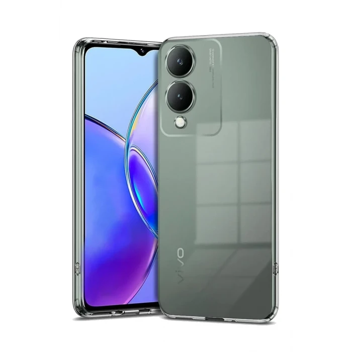 Newface Vivo Y17S Kılıf Lüx Şeffaf Silikon