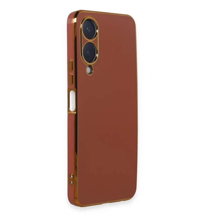 Newface Vivo Y17S Kılıf Volet Silikon - Kırmızı