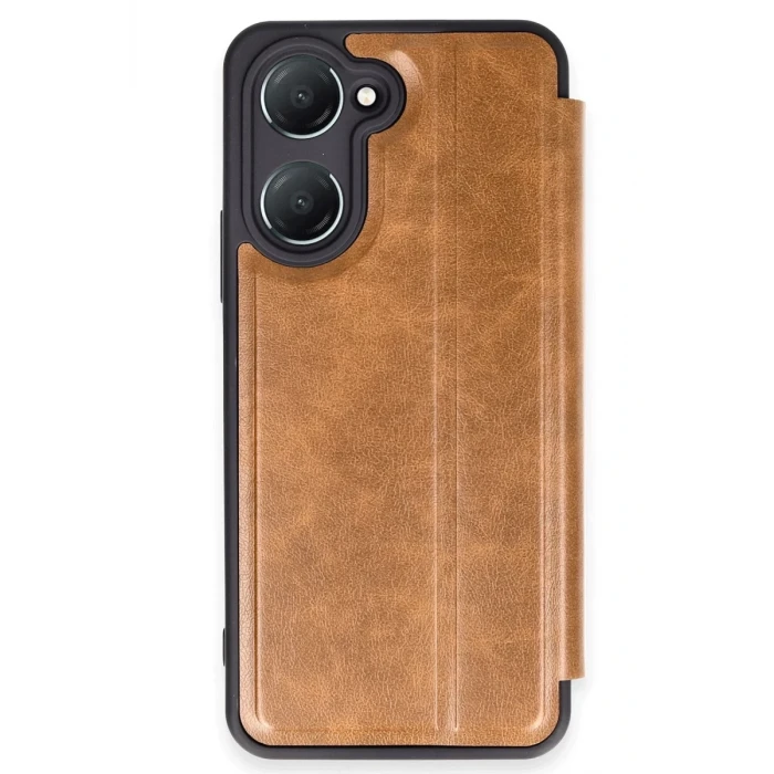 Newface Vivo Y18 Kılıf Flip Cover - Taba