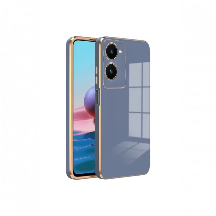 Newface Vivo Y18 Kılıf Volet Silikon - Mavi