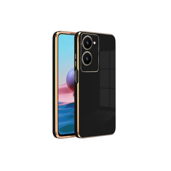 Newface Vivo Y18 Kılıf Volet Silikon - Siyah