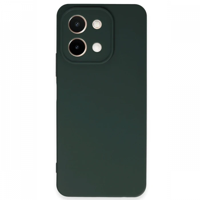 Newface Vivo Y28 Kılıf First Silikon - Koyu Yeşil