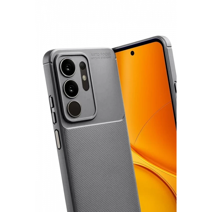 Newface Vivo Y29 4G Auto Focus Karbon Kapak - Gri