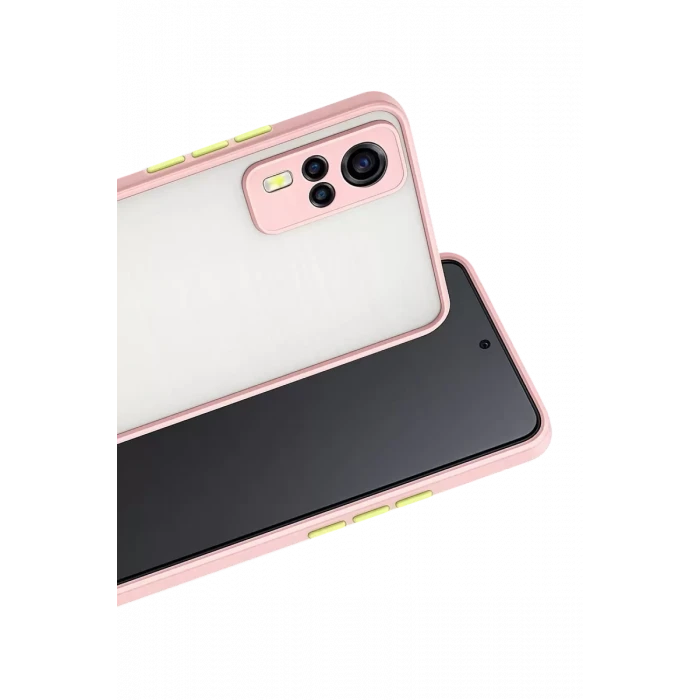 Newface Vivo Y53S Kılıf Montreal Silikon Kapak - Pembe