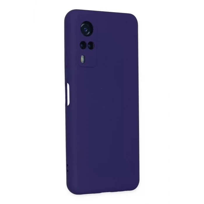 Newface Vivo Y53S Kılıf Nano içi Kadife Silikon - Mor