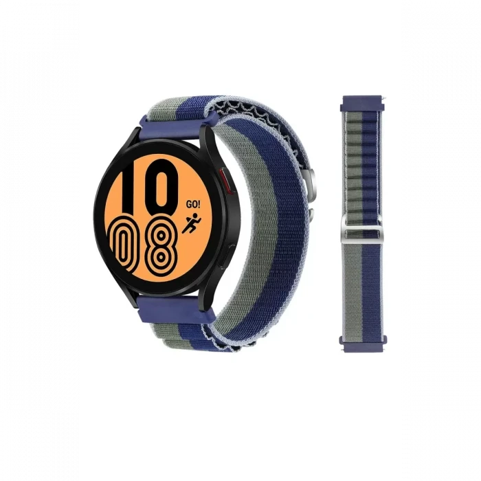 Newface Watch 20mm KR410 Kumaş Kordon - Lacivert-Yeşil