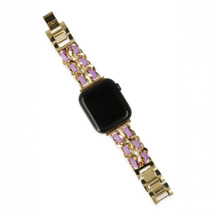 Newface Watch 22mm KR405 Metal Bakla Kordon - Lila