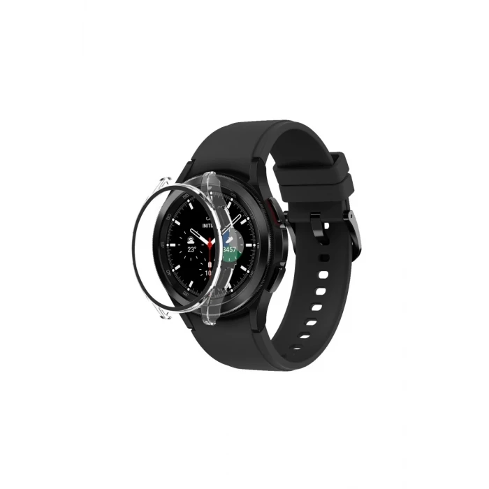 Newface Watch 5 Pro 45mm Wall Camlı Kasa Ekran Koruyucu - Şeffaf