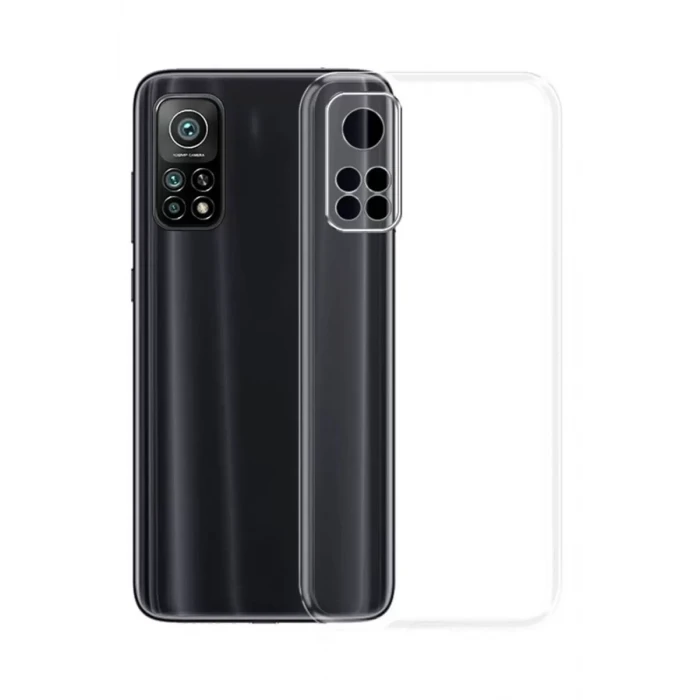 Newface Xiaomi Mi 10T Kılıf Lüx Şeffaf Silikon - Şeffaf