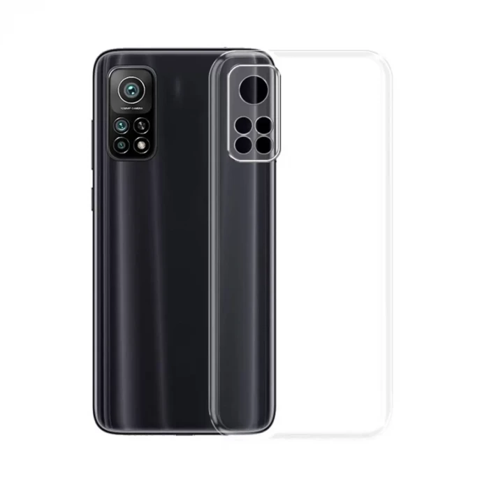 Newface Xiaomi Mi 10T Kılıf Lüx Şeffaf Silikon - Şeffaf