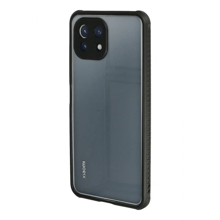 Newface Xiaomi Mİ 11 Lite Kılıf Miami Şeffaf Silikon - Siyah