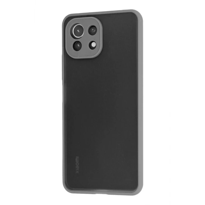 Newface Xiaomi Mİ 11 Lite Kılıf Montreal Silikon Kapak - Gri