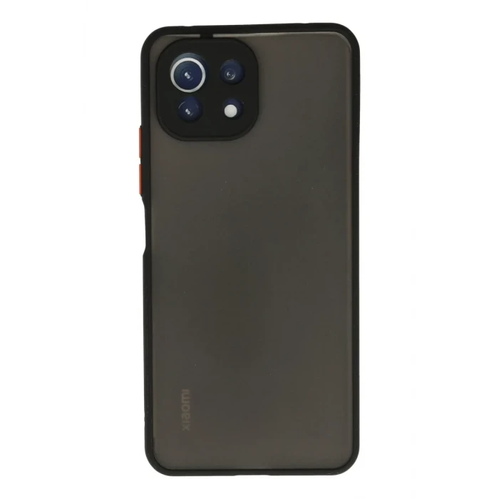 Newface Xiaomi Mİ 11 Lite Kılıf Montreal Silikon Kapak - Siyah