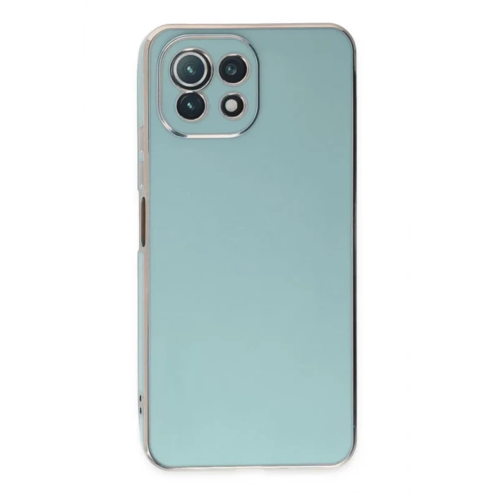 Newface Xiaomi Mİ 11 Lite Kılıf Volet Silikon - Açık Yeşil