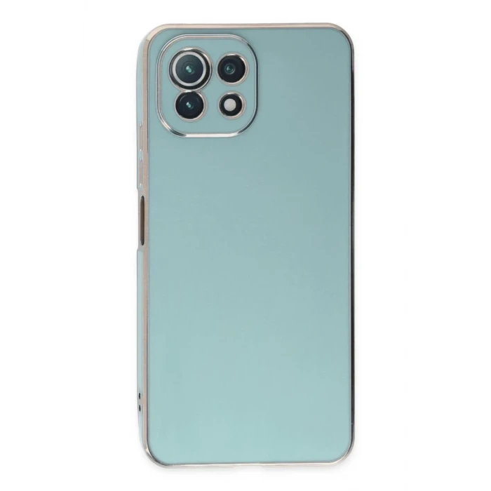 Newface Xiaomi Mİ 11 Lite Kılıf Volet Silikon - Açık Yeşil