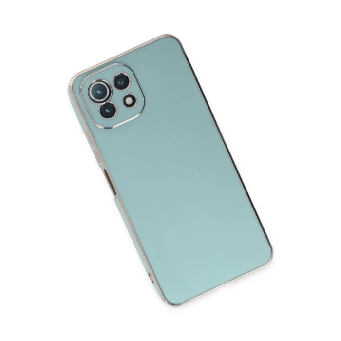 Newface Xiaomi Mİ 11 Lite Kılıf Volet Silikon - Açık Yeşil