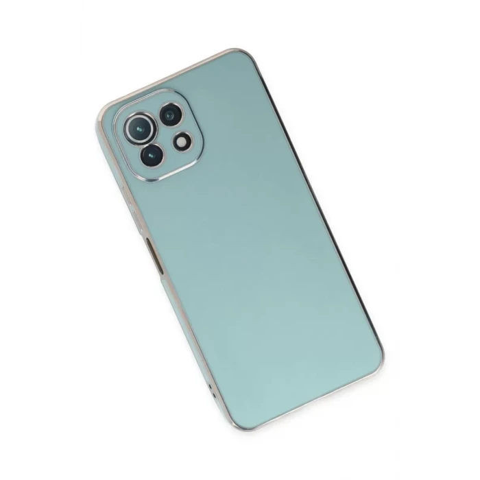 Newface Xiaomi Mİ 11 Lite Kılıf Volet Silikon - Açık Yeşil