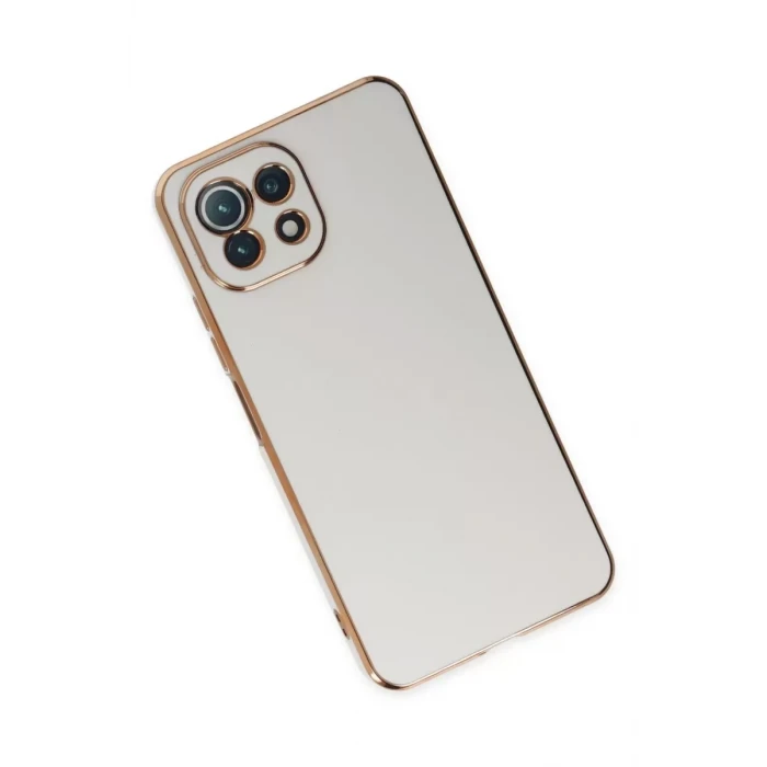 Newface Xiaomi Mİ 11 Lite Kılıf Volet Silikon - Beyaz