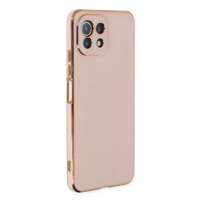 Newface Xiaomi Mİ 11 Lite Kılıf Volet Silikon - Pembe