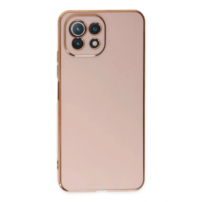 Newface Xiaomi Mİ 11 Lite Kılıf Volet Silikon - Pembe
