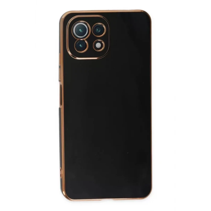 Newface Xiaomi Mİ 11 Lite Kılıf Volet Silikon - Siyah