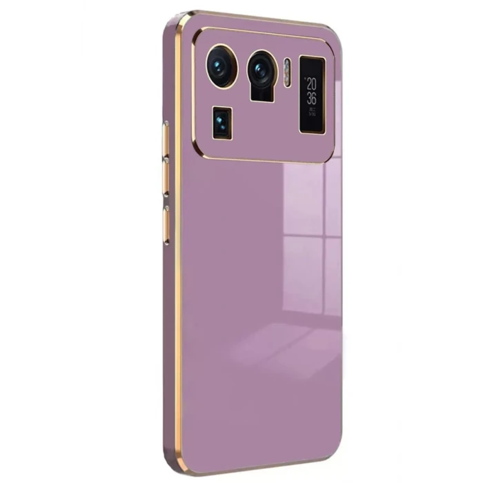 Newface Xiaomi Mi 11 Ultra Kılıf Volet Silikon - Mor